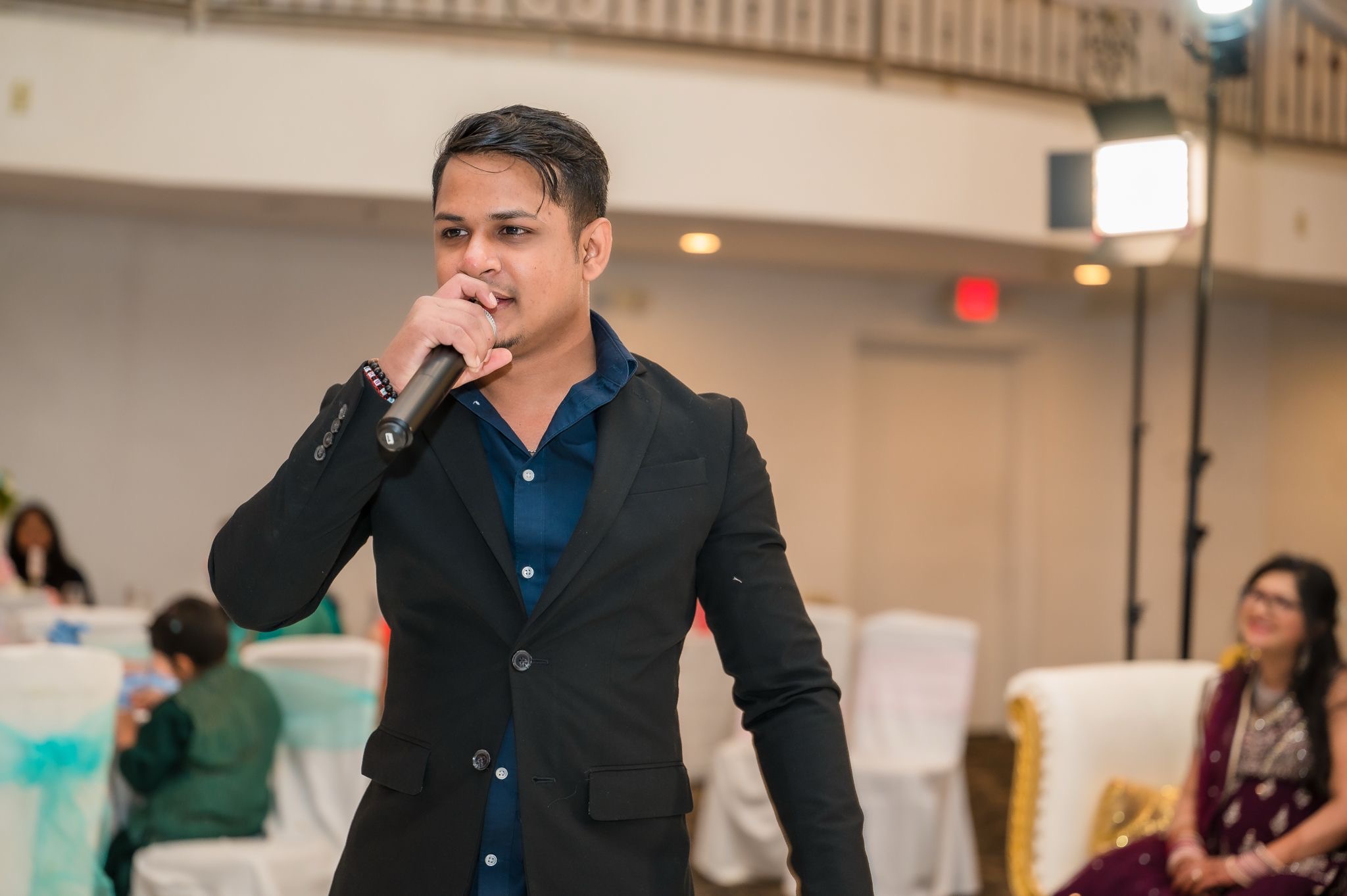 Charismatic MC hosting event